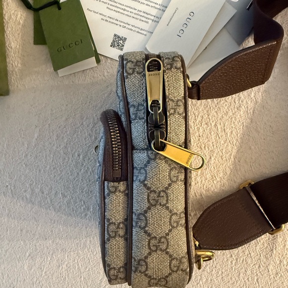 Gucci Ophidia Web Striped Belt Bag Crossbody - Picture 2 of 6